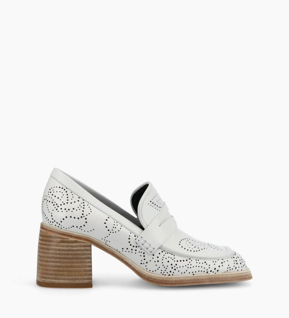 Anaïs 70 Perforated Square Toe Loafer - Studio D Boutique