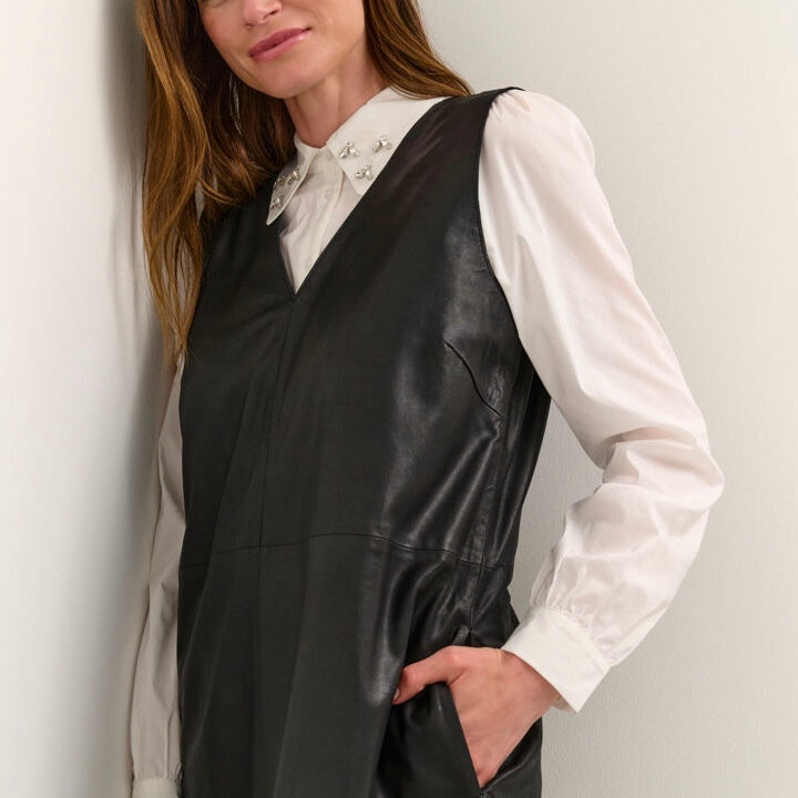 Alina Leather Dress - Studio D Boutique
